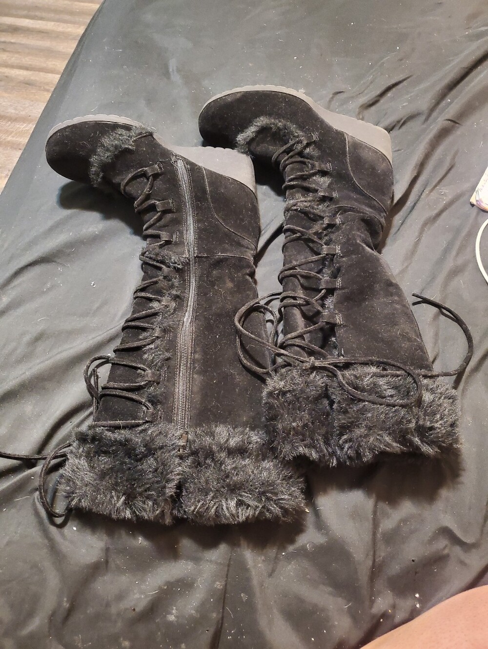 wedge heeled boots